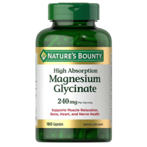 nature's bounty, magnesium glycinate 240mg high absorption magnesium 60 capsules