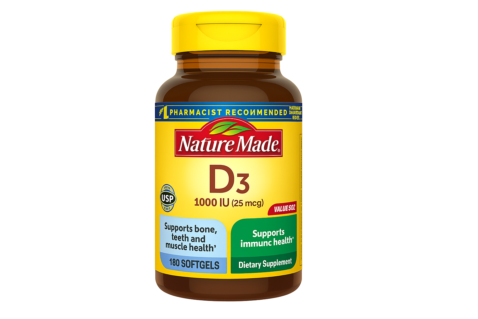 nature made, vitamin d3 1000 iu (25 mcg), supplement for bone, teeth, muscle and immune health support, 300 softgels nature made, vitamin d3 1000 iu (25 mcg), supplement for bone, teeth, muscle and immune health support, 300 softgels