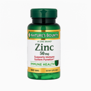 nature’s bounty, zinc 50mg | immune system, skin, & antioxidant health support | contributes to dna formation | vegetarian, non gmo, gluten free | 100 caplets, 1 serving per day for daily health